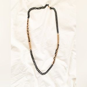 NWOT GOLD TONE CHANEL LINK LONG CHAIN NECKLACE
